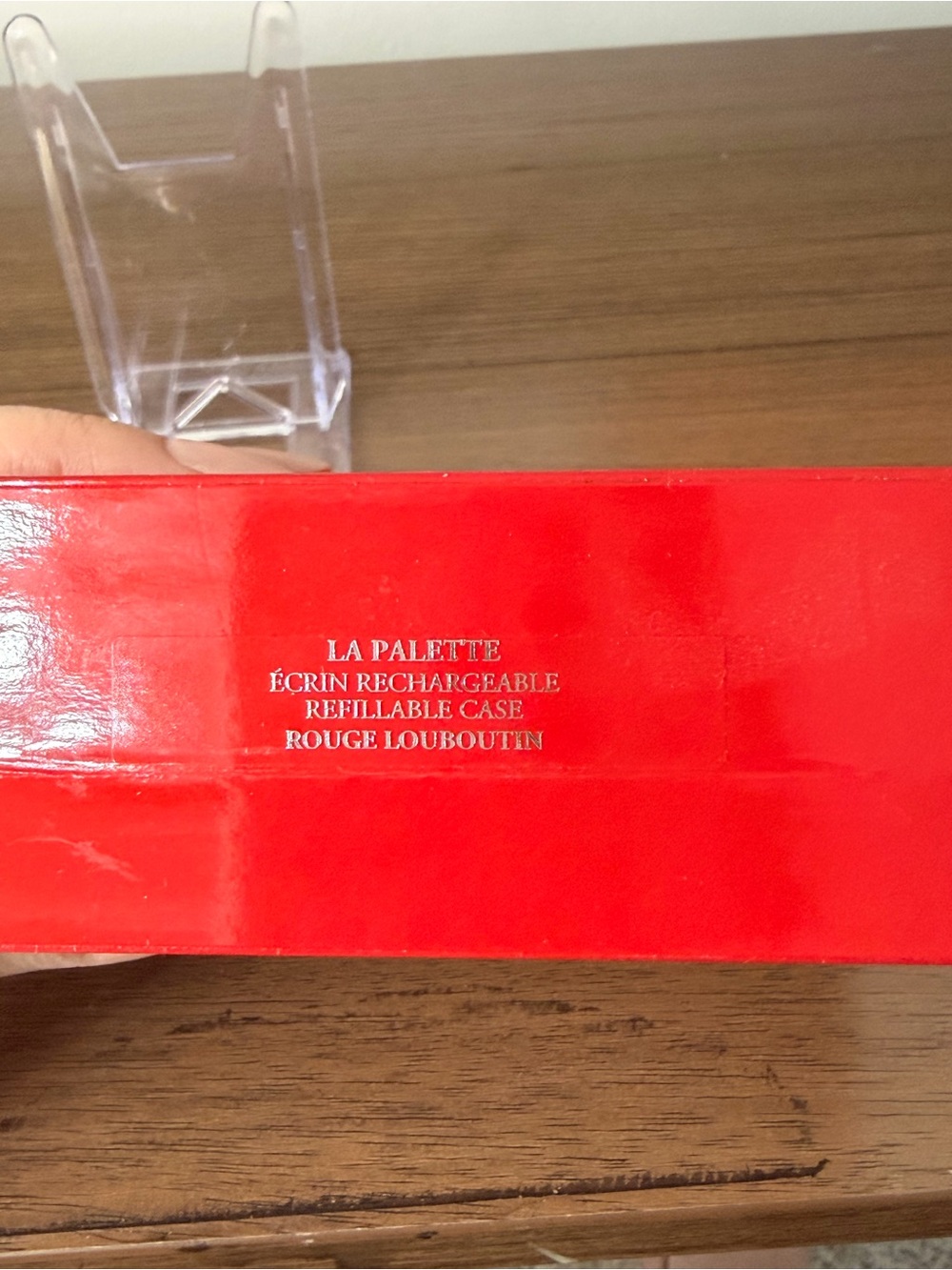 AUTHENTIC - NIB Christian Louboutin Refillable Case - Red with Silver Hardware - Picture 10 of 10